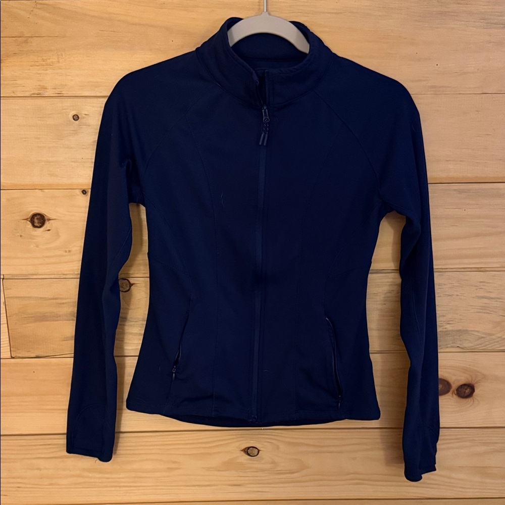 Stylish Women's Dark Blue Bomber Jacket